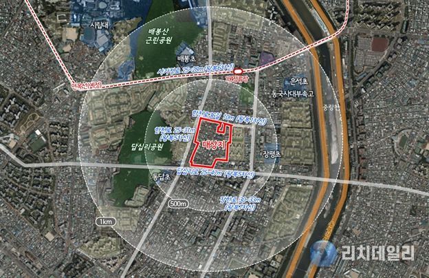 위치도 (동대문구 장안동 134-15번지 일대)