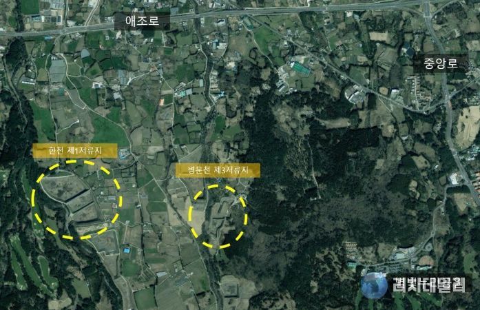 ‘병문천 제3저류지 유입부 기능 개선사업’ 위치도