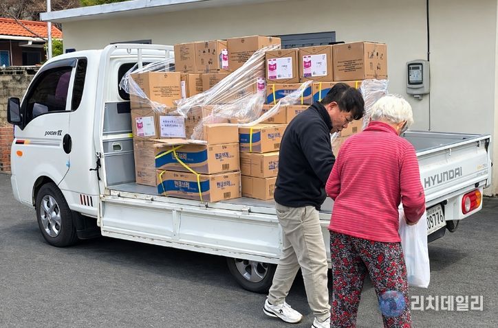 대구농업기술센터, 사과농가에 과수화상병 방제약제 배부