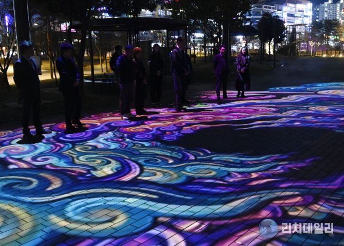 유가읍 중앙공원 미디어아트