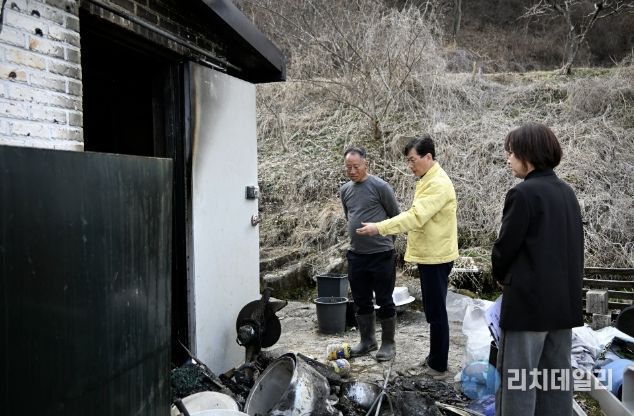 장수군, 주택화재 현장 방문