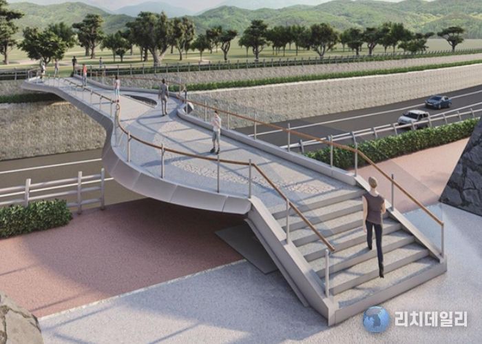 용담동 경관보행교 조감도