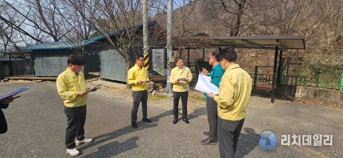 노홍석 행정부지사, 하천 불법시설 현장실태 점검