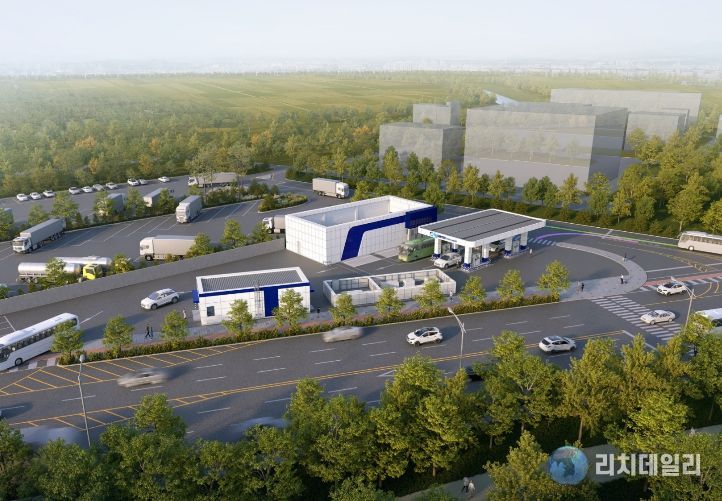 시내버스 공영차고지 내 수소충전소 착공