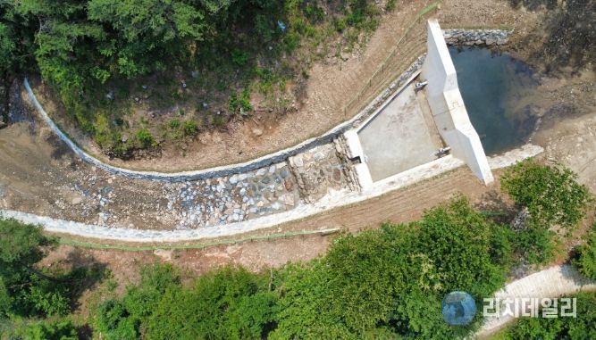 곡성군 목사동면 구룡리 일원에 설치된 사방댐