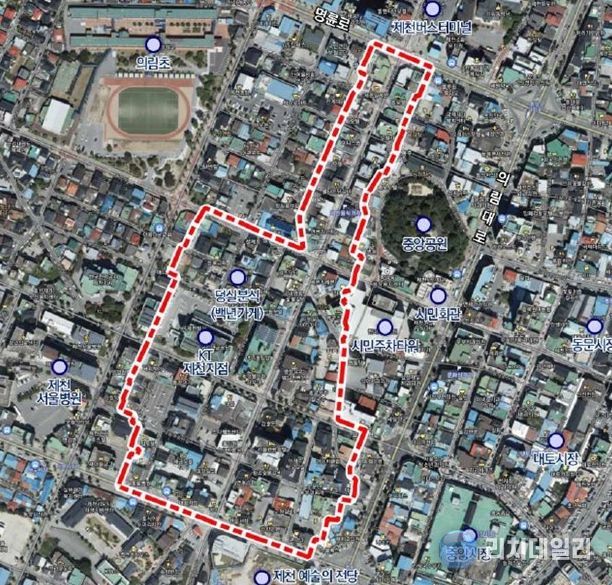 약선음식거리 자율상권 구역 경계도