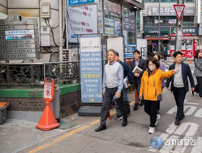 윤환 계양구청장, 상반기 동 방문 건의사항 현장 점검