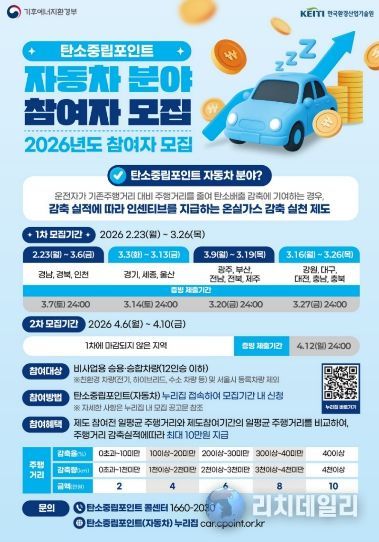 온실가스 감축 실적에 따라 최대 10만원 현금 지급