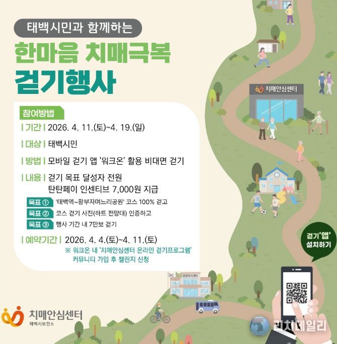 한마음 치매극복 걷기행사 비대면 개최